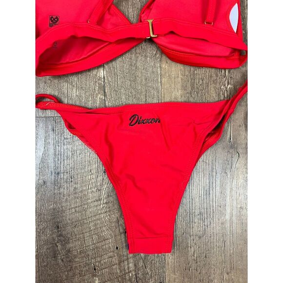 Dixxon Flannel Co Red Tanning Bikini Two Piece Women's M NWT Swimsuit - Picture 8 of 9